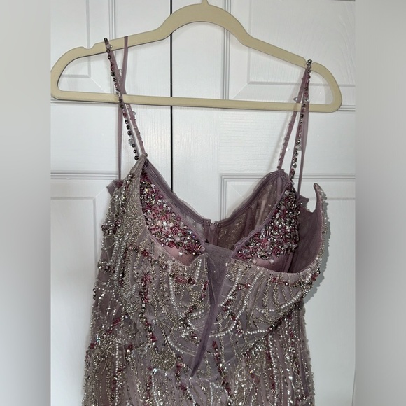 Women’s beaded evening gown light purple size 18 - Picture 4 of 9